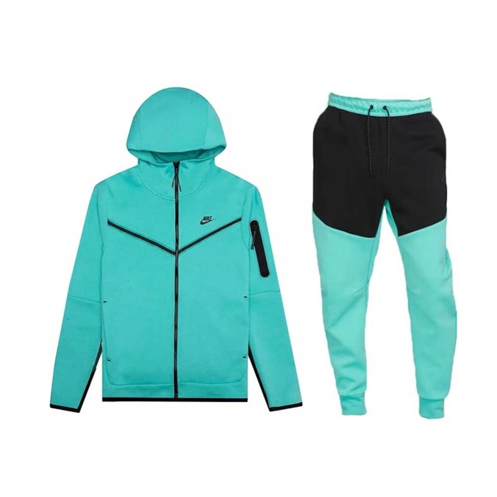 Nike Teal and Black Tracksuit